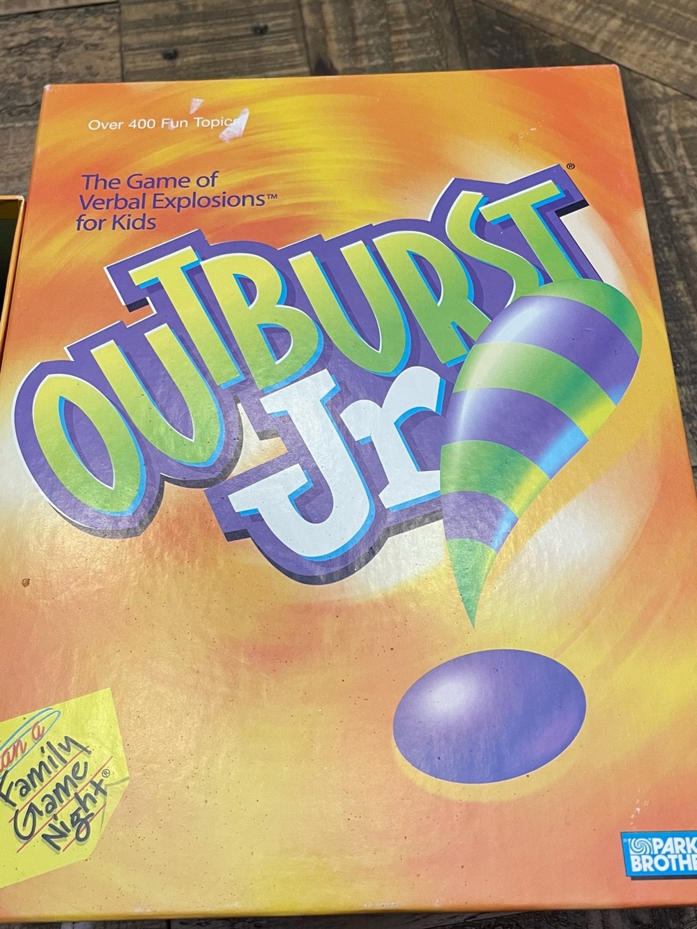 vintage 2001 Parker Brothers Outburst Junior board game